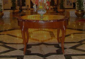 Decorative Floor With Table